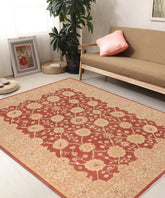 handmade Traditional Kafkaz Brown Beige Hand Knotted RECTANGLE 100% WOOL area rug 10 x 14